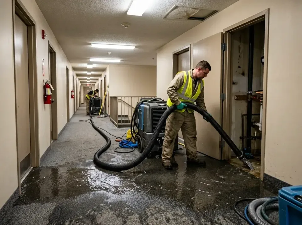 multi-unit-apartment-hallway-f-005 — frequently asked questions, Emergency Burst Pipe Water Extraction & Removal in Wahpeton…